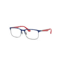 Ray-Ban RB1052 glasses in red, 45° view