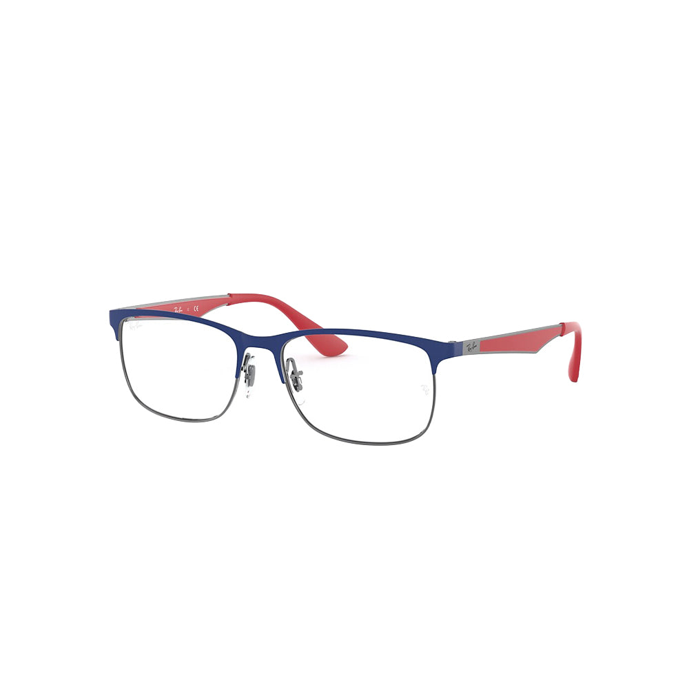 Ray-Ban RB1052 glasses in red, 45° view