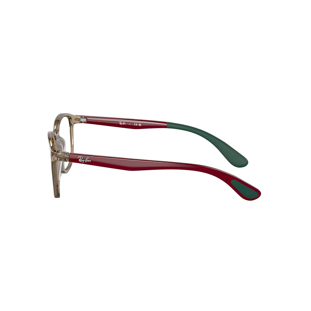 Ray-Ban RB1619 glasses in red, side view