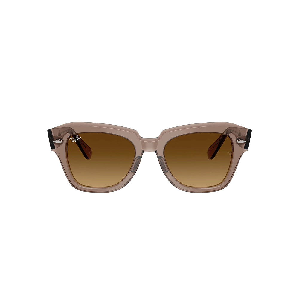 Ray-Ban RB2186 sunglasses in grey, front view