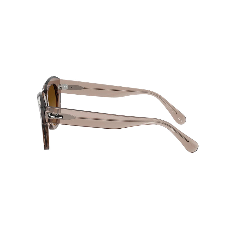 Ray-Ban RB2186 sunglasses in grey, side view