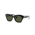 Ray-Ban RB2186 STATE STREET sunglasses in black, 45° view
