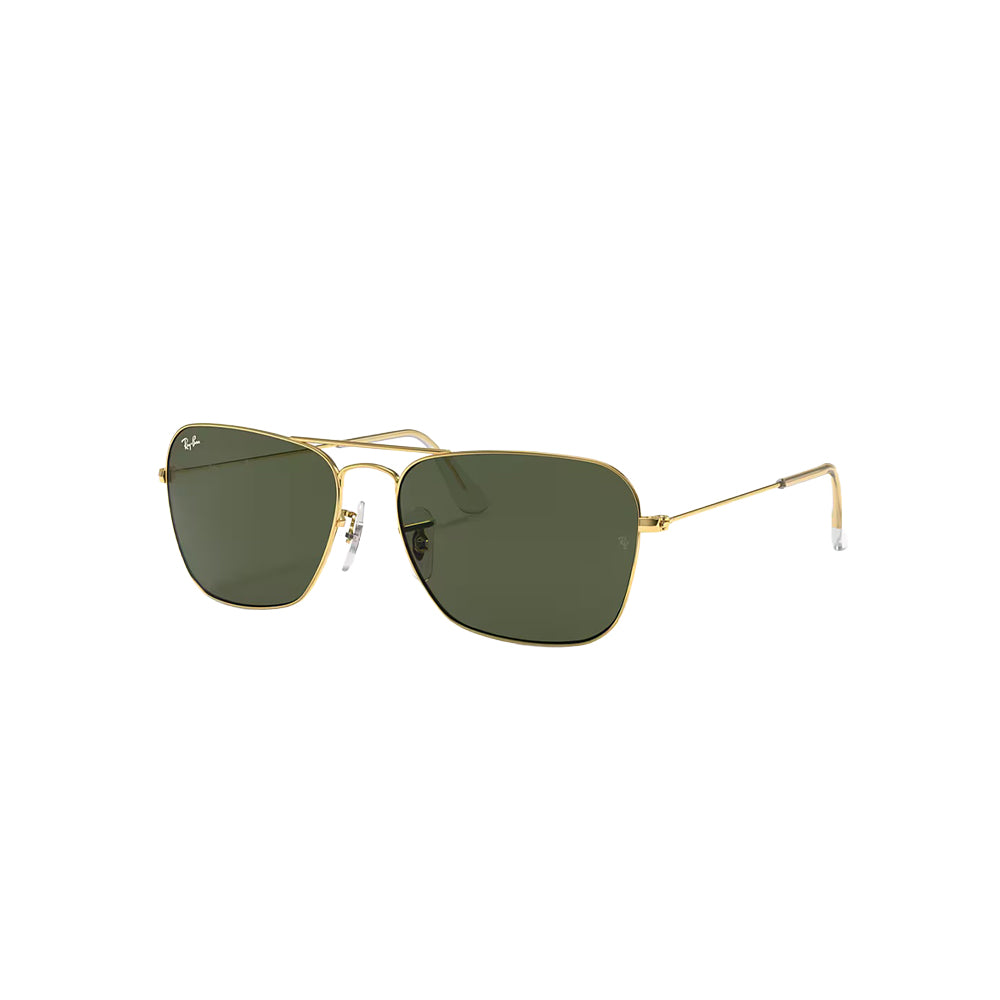 Ray-Ban RB3136 sunglasses in gold, 45° view