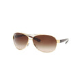 Ray-Ban RB3386 sunglasses in gold, 45° view