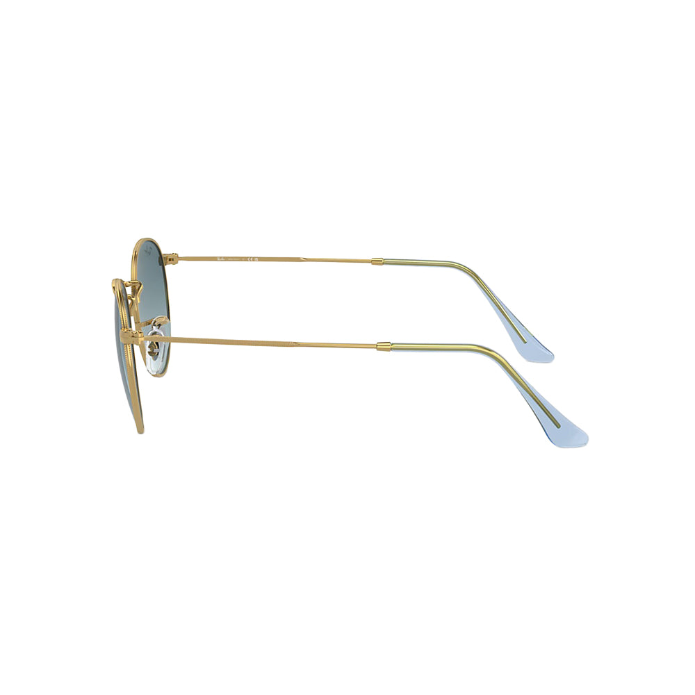 Ray-Ban RB3447 sunglasses in gold, side view