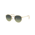 Ray-Ban RB3447 sunglasses in gold, 45° view