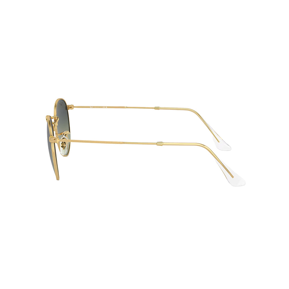 Ray-Ban RB3447 sunglasses in gold, side view