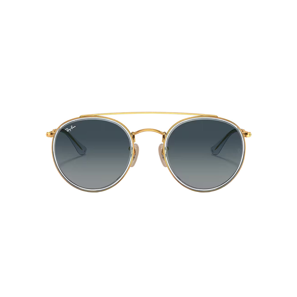 Ray-Ban RB3647-N sunglasses in gold, front view