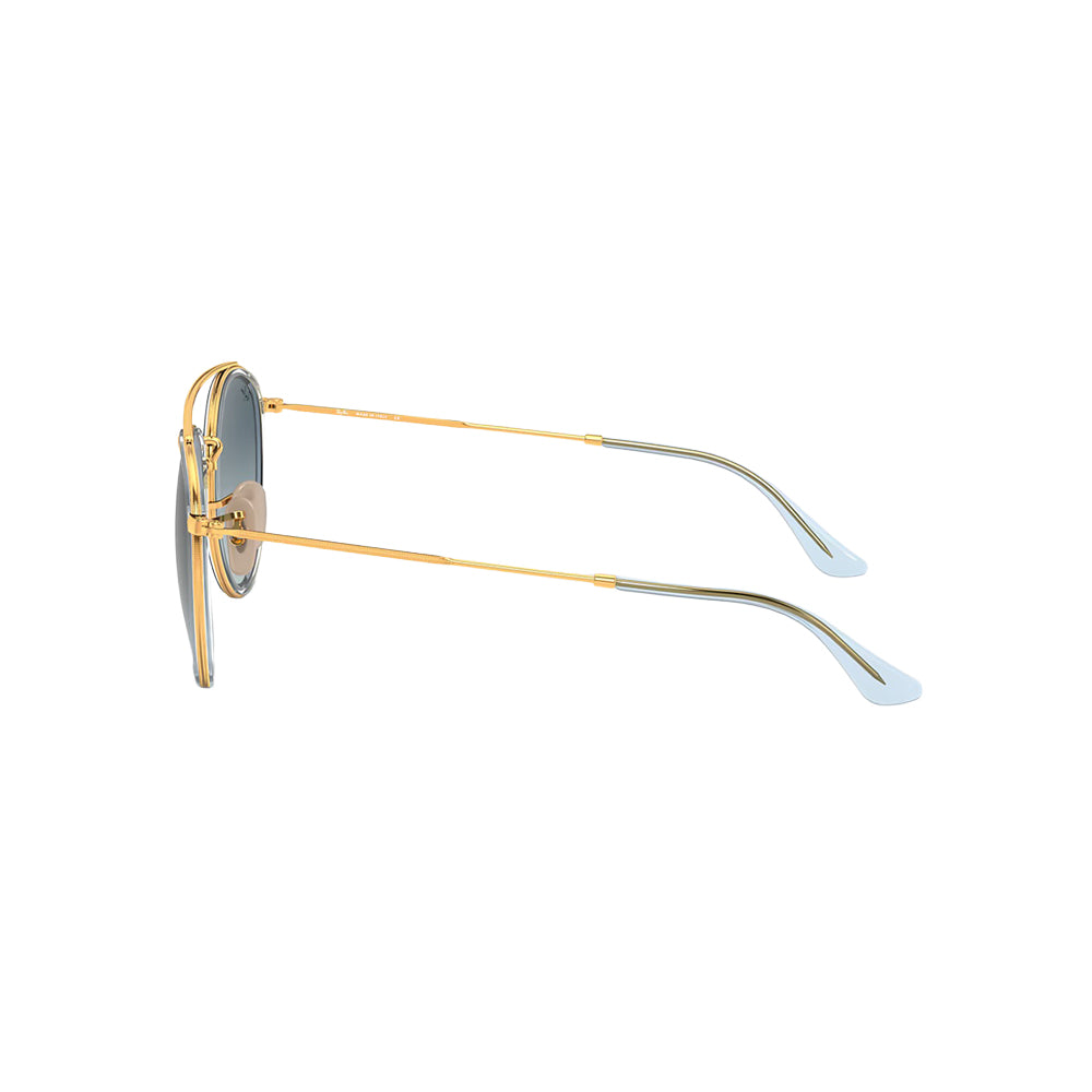 Ray-Ban RB3647-N sunglasses in gold, side view