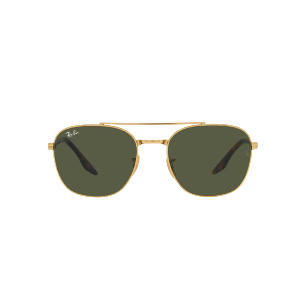 Ray-Ban RB3688 sunglasses in gold, front view