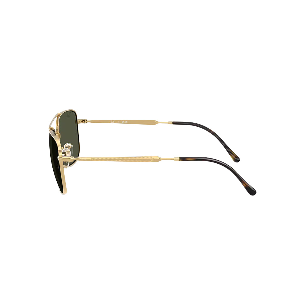 Ray-Ban RB3755 sunglasses in gold, side view