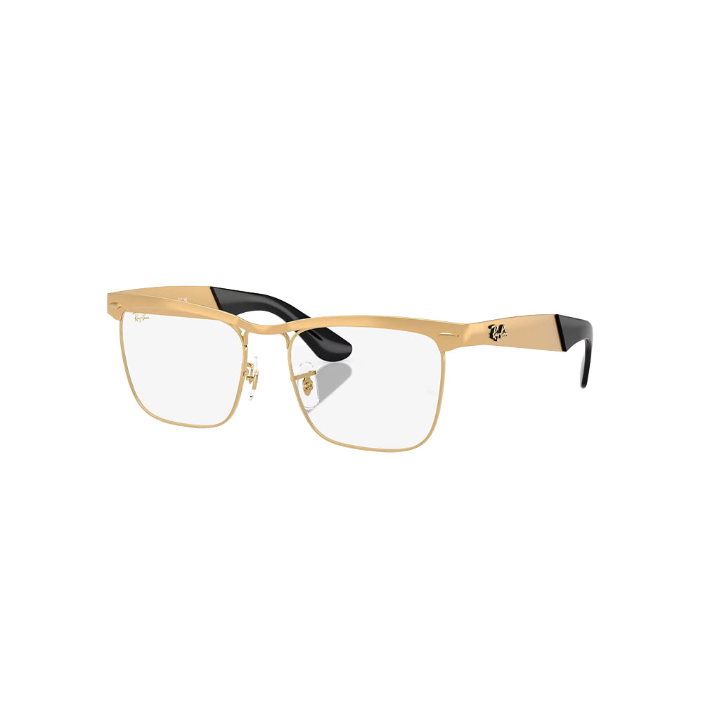 Ray-Ban RB3875V glasses in gold, 45° view