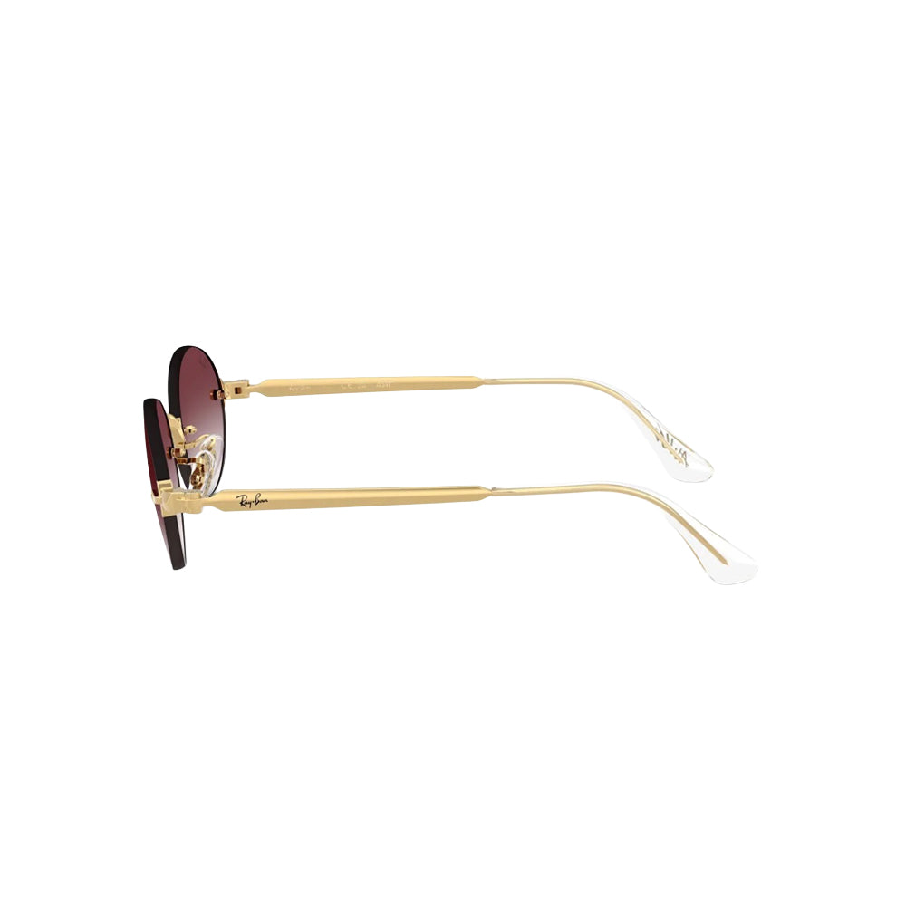 Ray-Ban RB3929 sunglasses in gold, side view