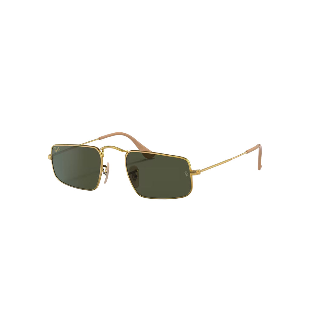 Ray-Ban RB3957 sunglasses in gold, 45° view