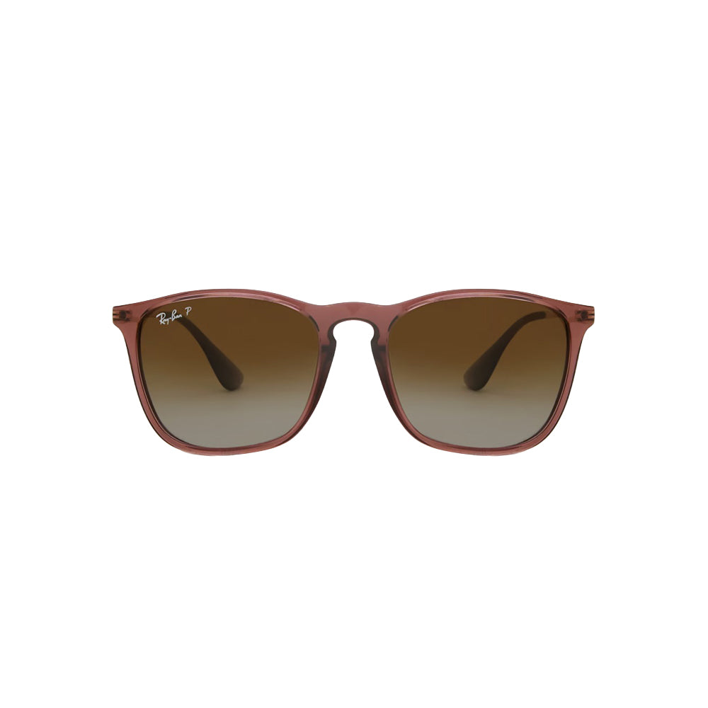 Ray-Ban RB4187 sunglasses in red, front view