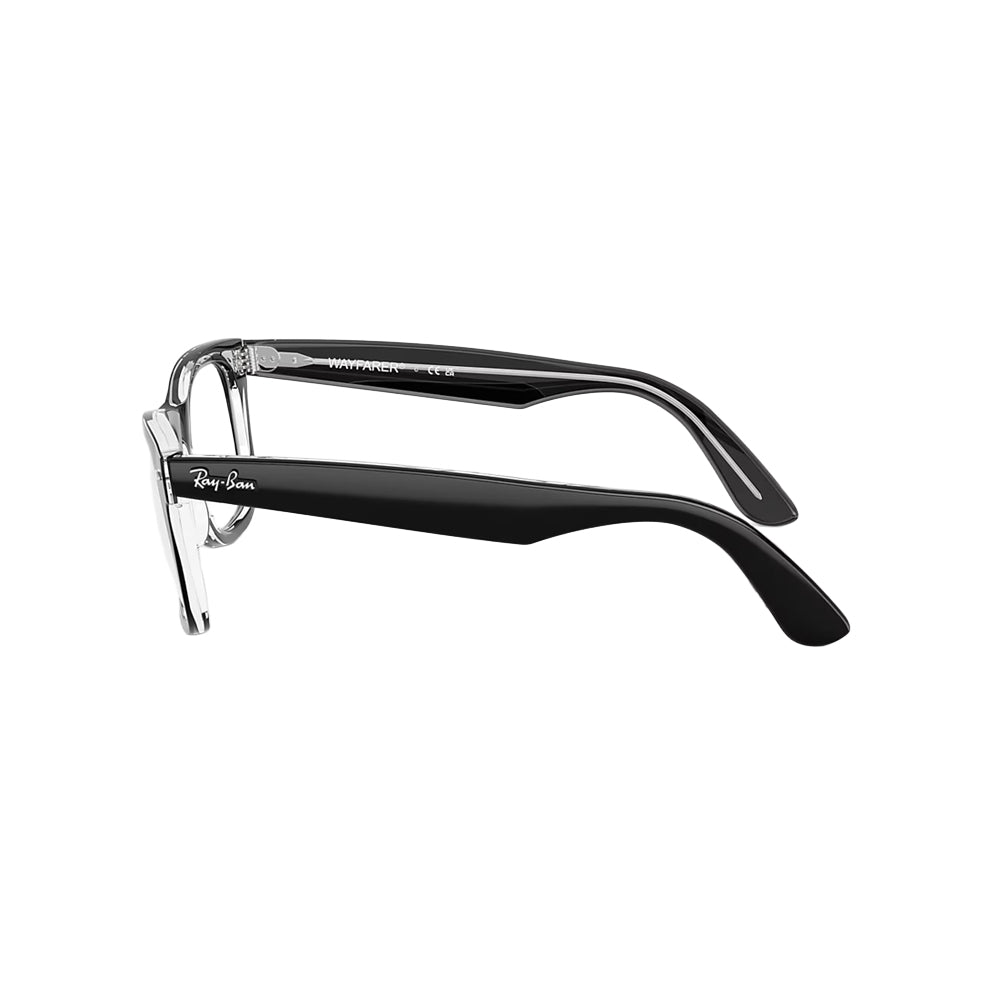 Ray-Ban RB4340V glasses in black, side view