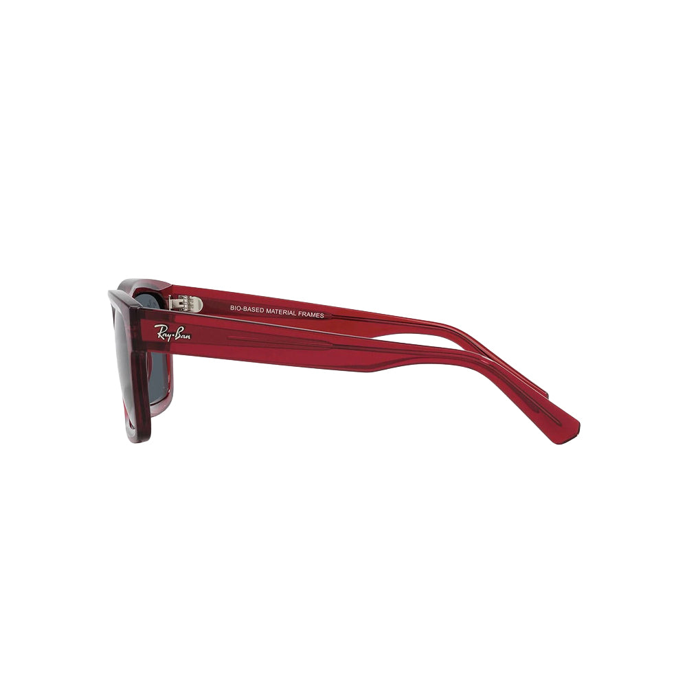 Ray-Ban RB4396 sunglasses in red, side view