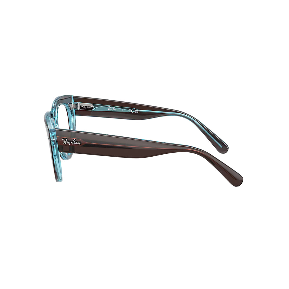 Ray-Ban RB5586 glasses in black, side view