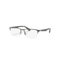 Ray-Ban RB6335 glasses in grey, 45° view