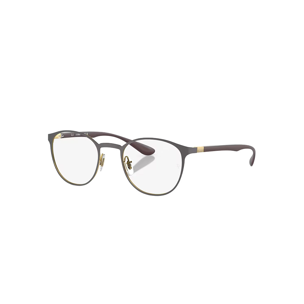 Ray-Ban RB6355 glasses in brown, 45° view