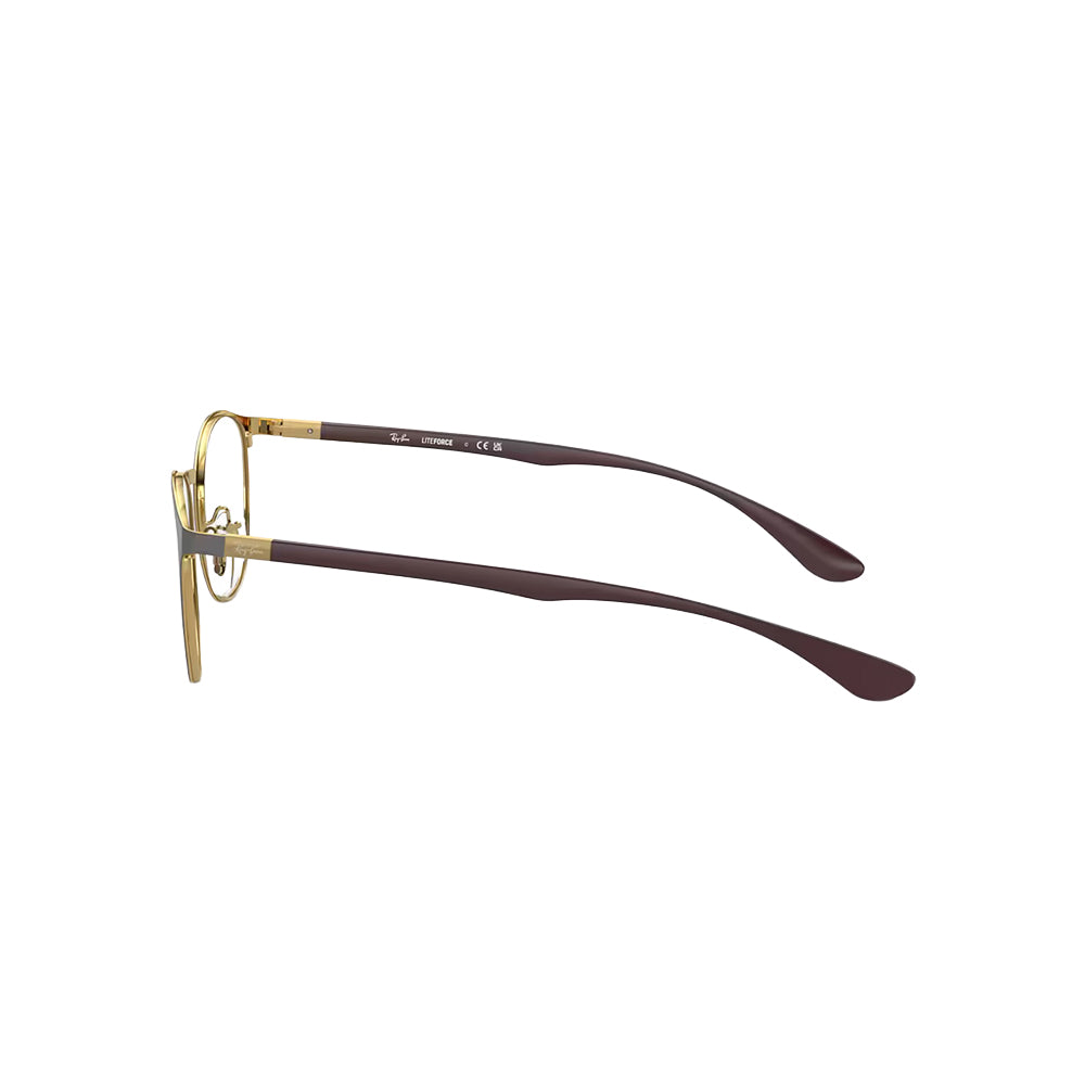 Ray-Ban RB6355 glasses in brown, side view