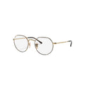 Ray-Ban RB6465 glasses in gold, 45° view