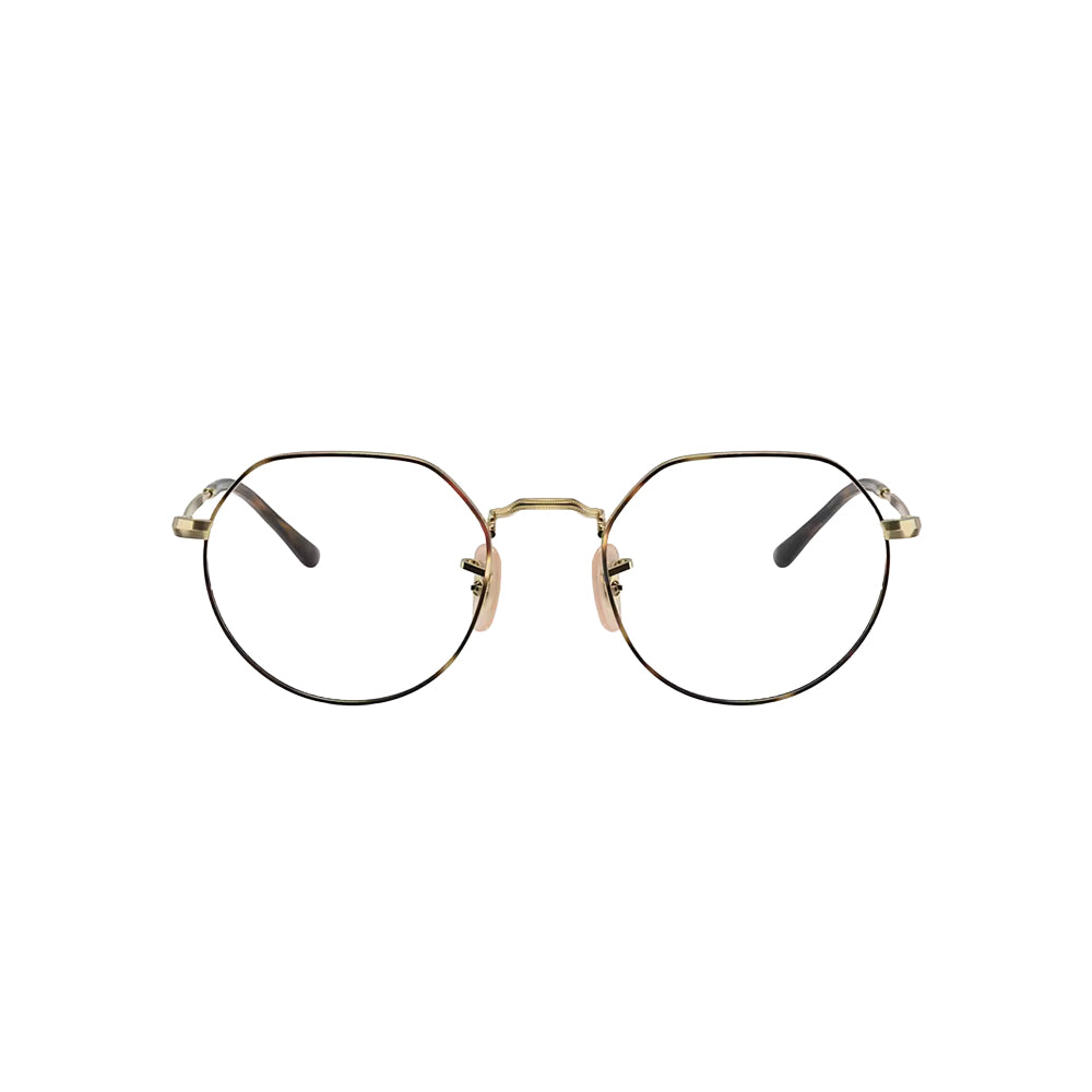 Ray-Ban RB6465 glasses in gold, front view