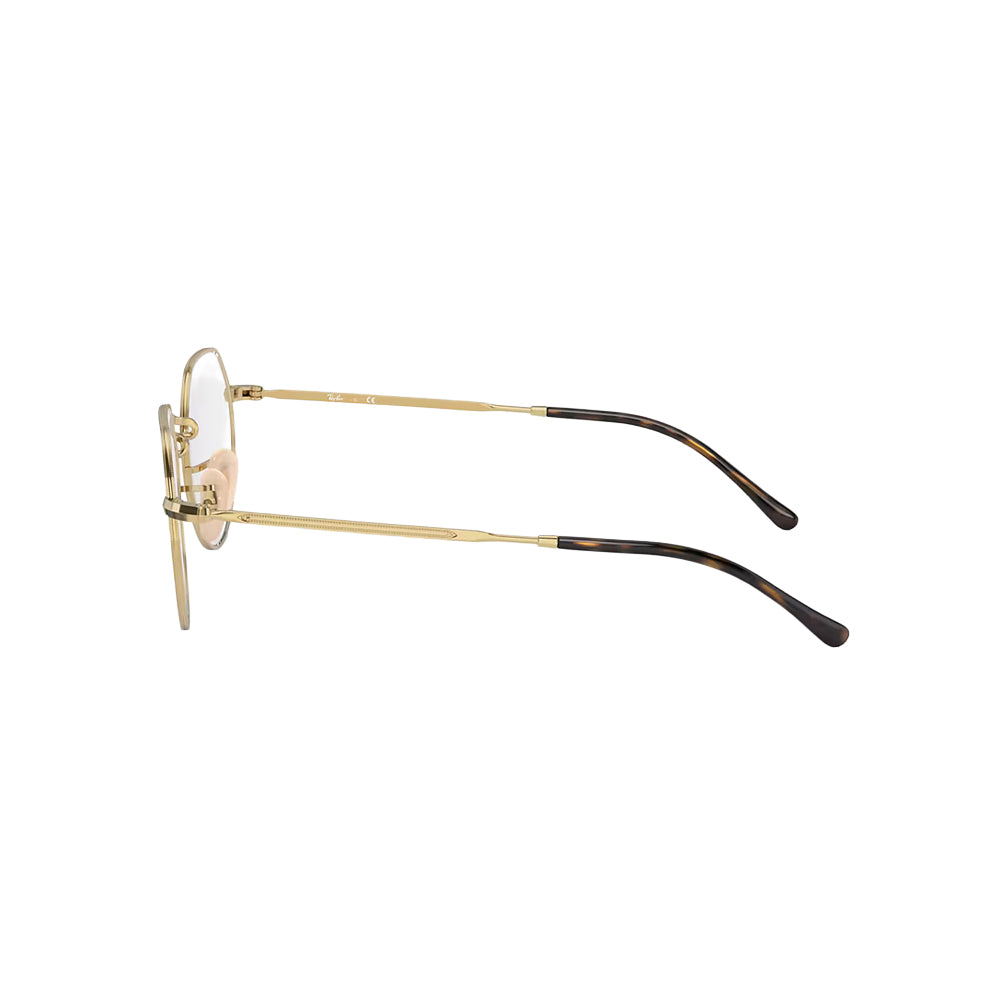 Ray-Ban RB6465 glasses in gold, side view