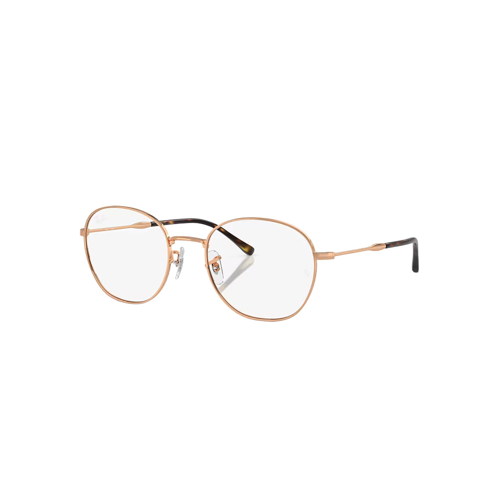 Ray-Ban RB6509 glasses in gold, 45° view