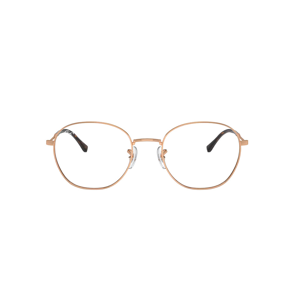 Ray-Ban RB6509 glasses in gold, front view