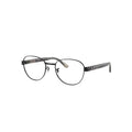 Ray-Ban RB6543 glasses in grey, 45° view