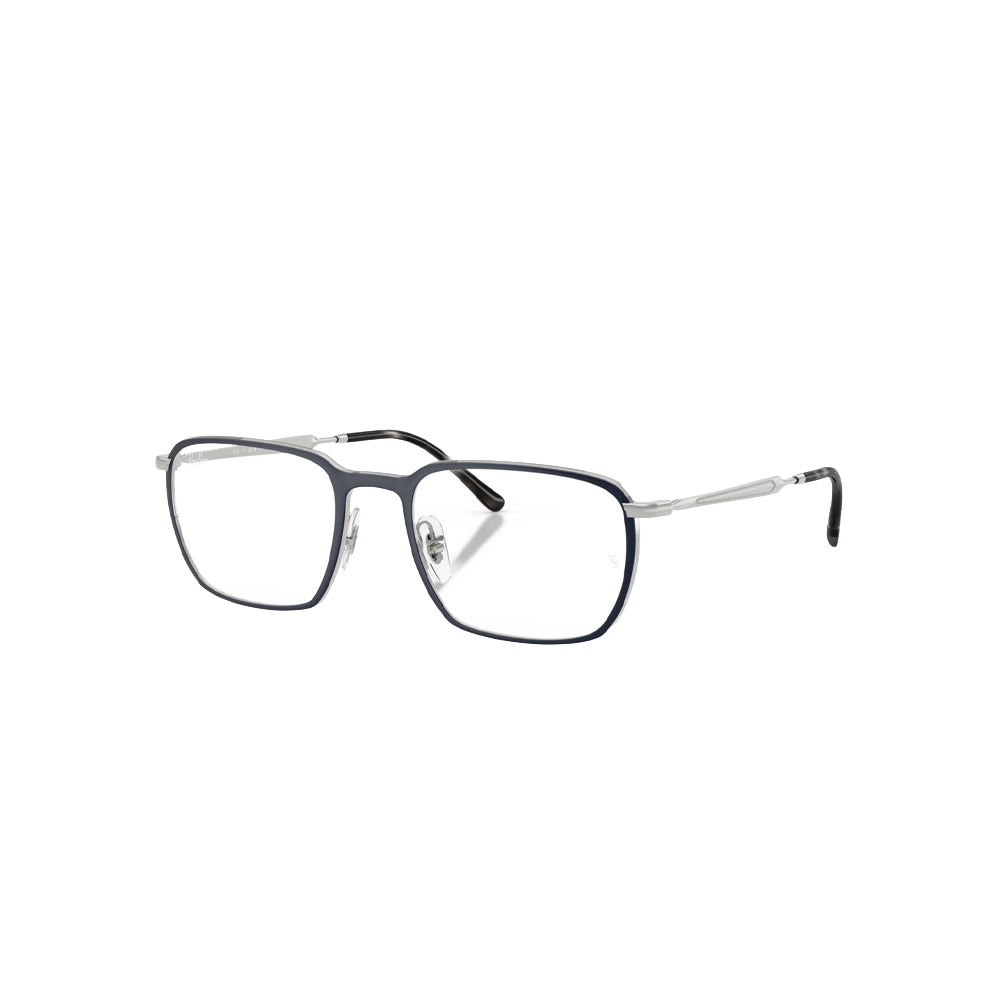 Ray-Ban RB6549 glasses in silver, 45° view