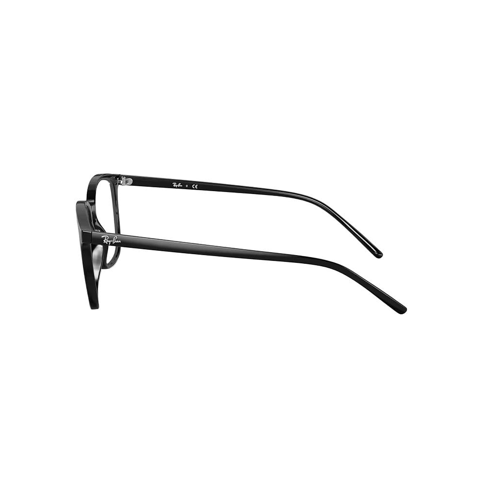 Ray-Ban RB7185 glasses in black, side view
