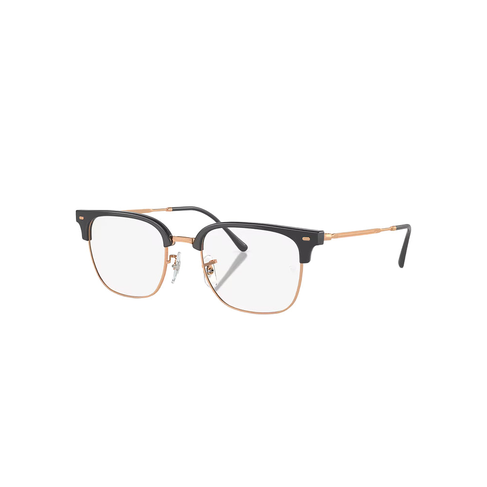 Ray-Ban RB7216 glasses in gold, 45° view