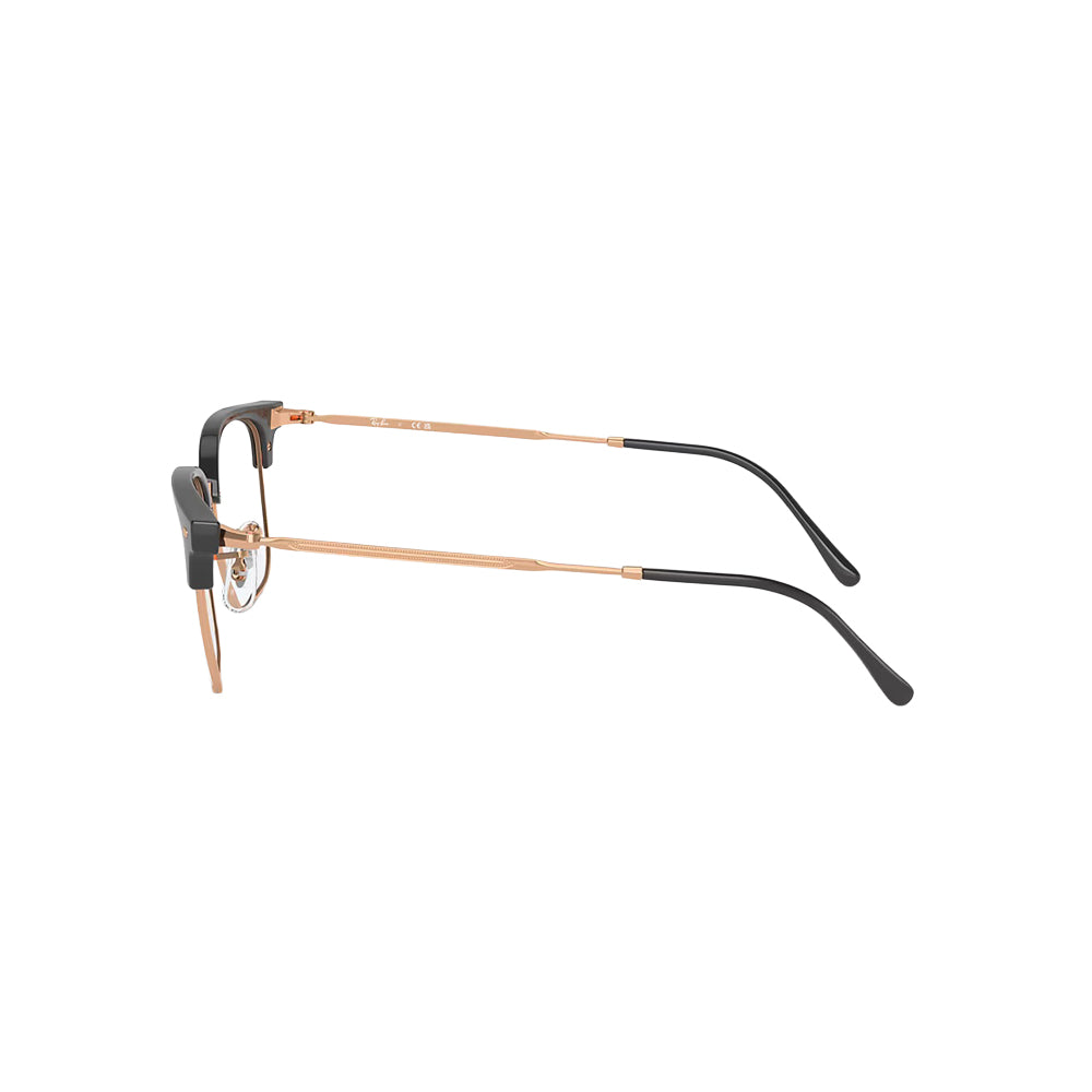 Ray-Ban RB7216 glasses in gold, side view