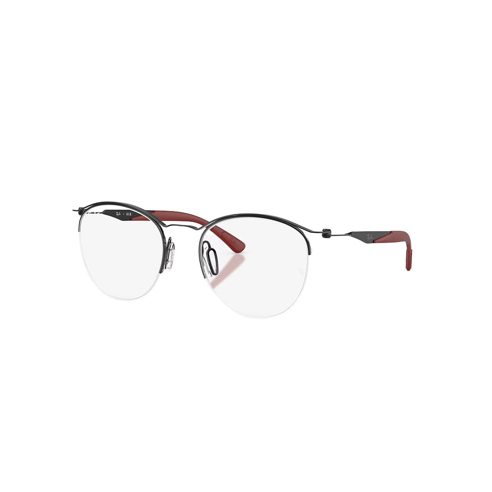 Ray-Ban RB7553 glasses in black, 45° view