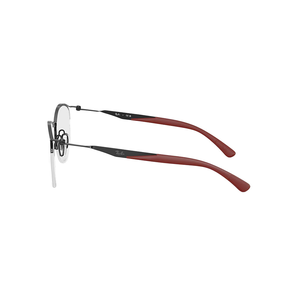 Ray-Ban RB7553 glasses in black, side view