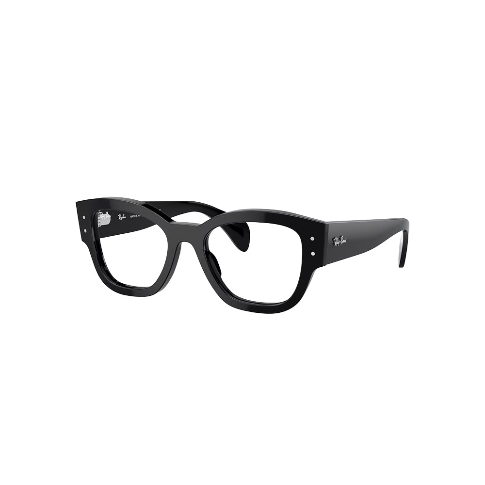 Ray-Ban RB7681V glasses in black, 45° view