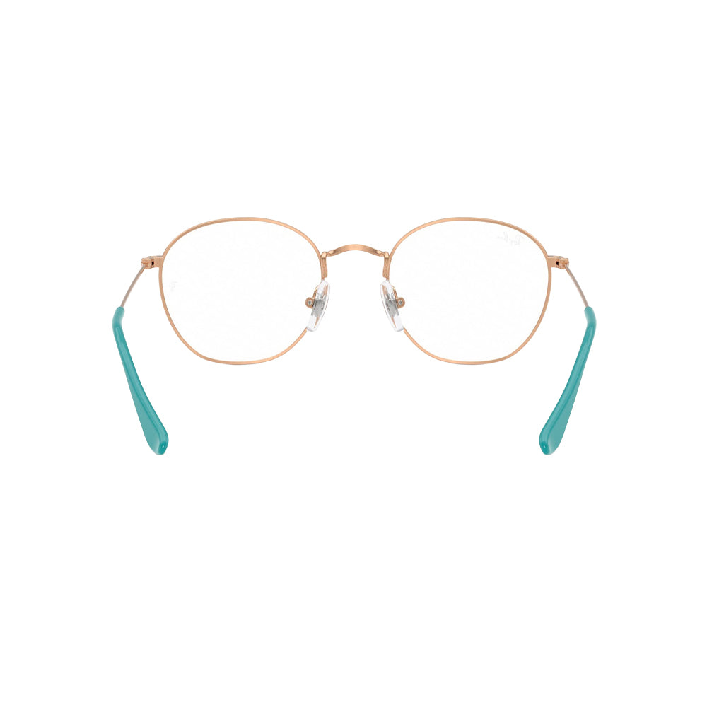 Ray-Ban RB9572V glasses in gold, front view