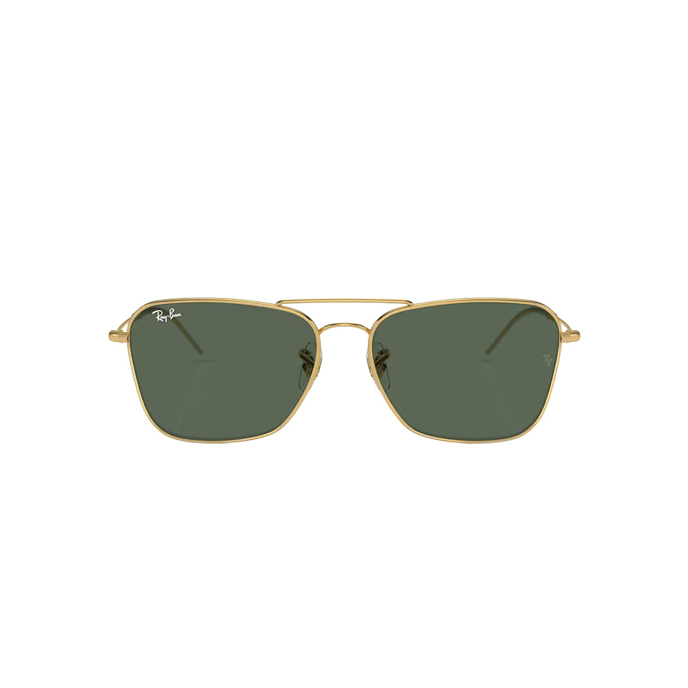 Ray-Ban RBR01026 RAY-BAN CARAVAN REVERSE 001/VR sunglasses in gold, front view
