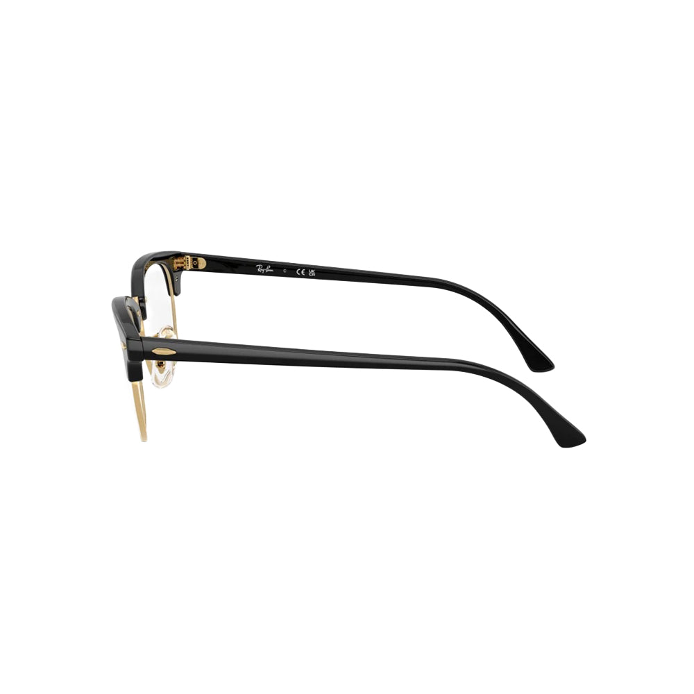 Ray-Ban RX5154 glasses in black, side view