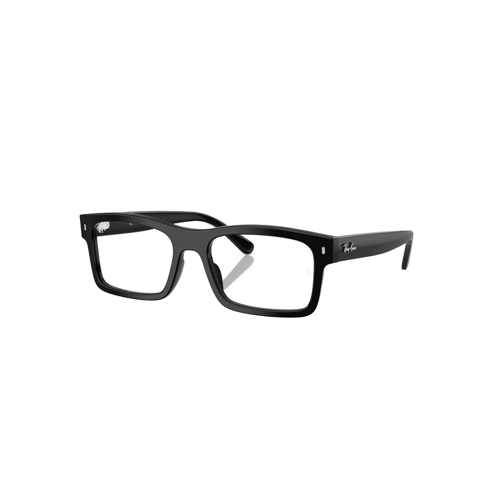 Ray-Ban RX5435 glasses in black, 45° view