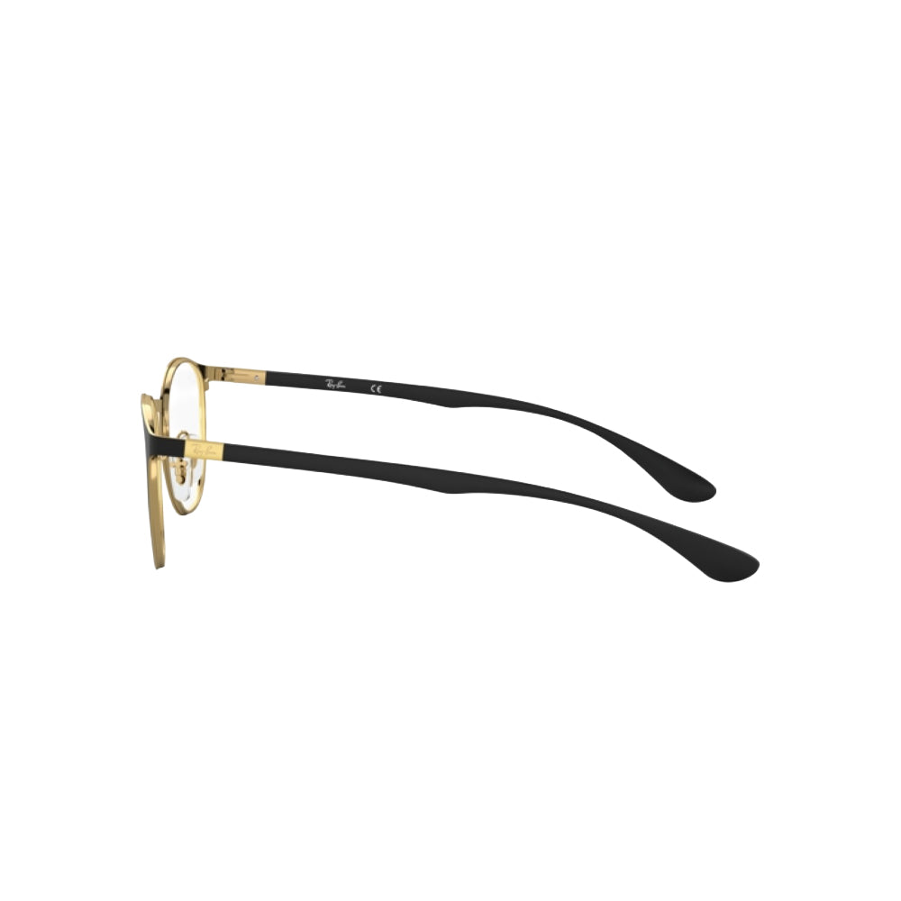 Ray-Ban RX6355 glasses in black, side view