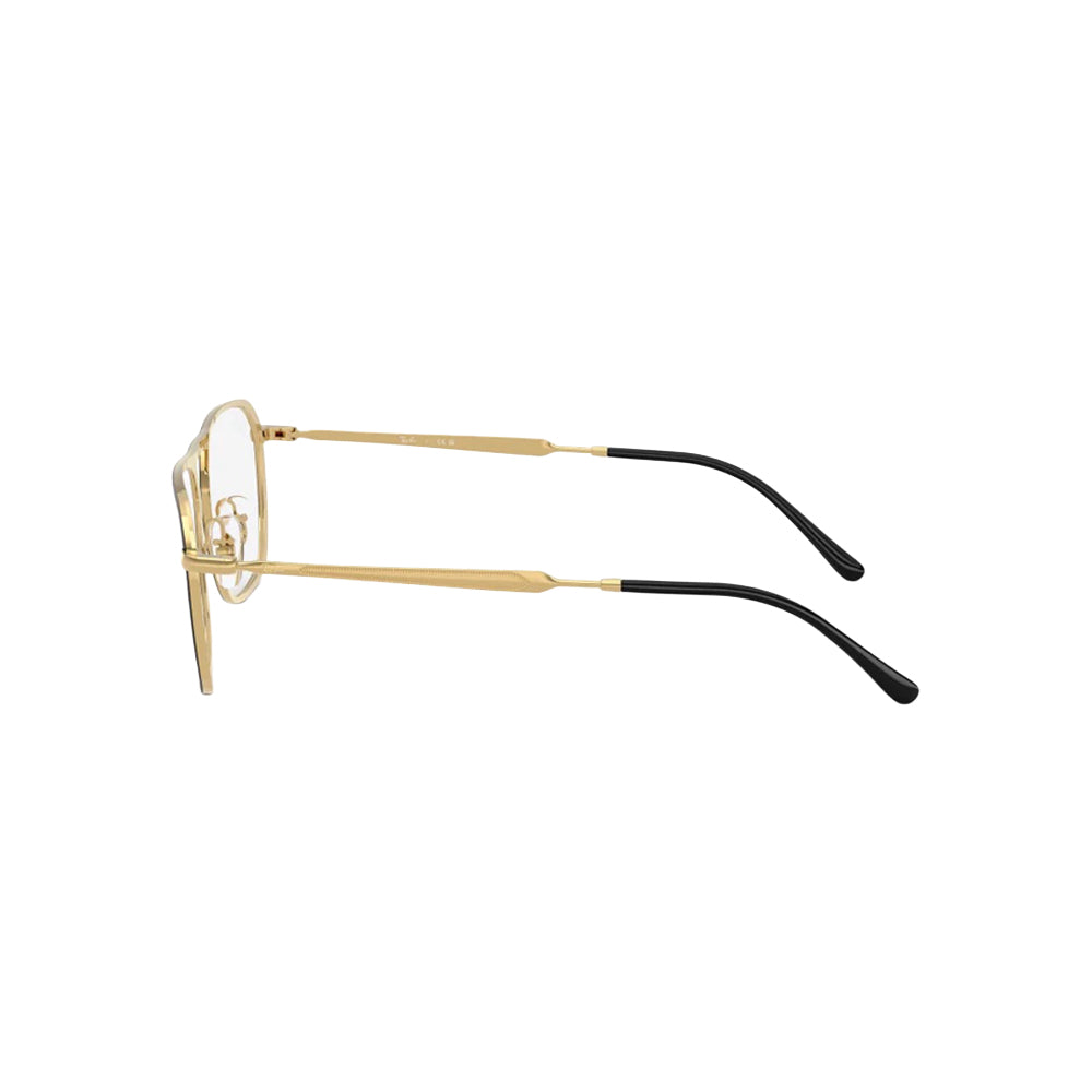 Ray-Ban RX6548 glasses in gold, side view