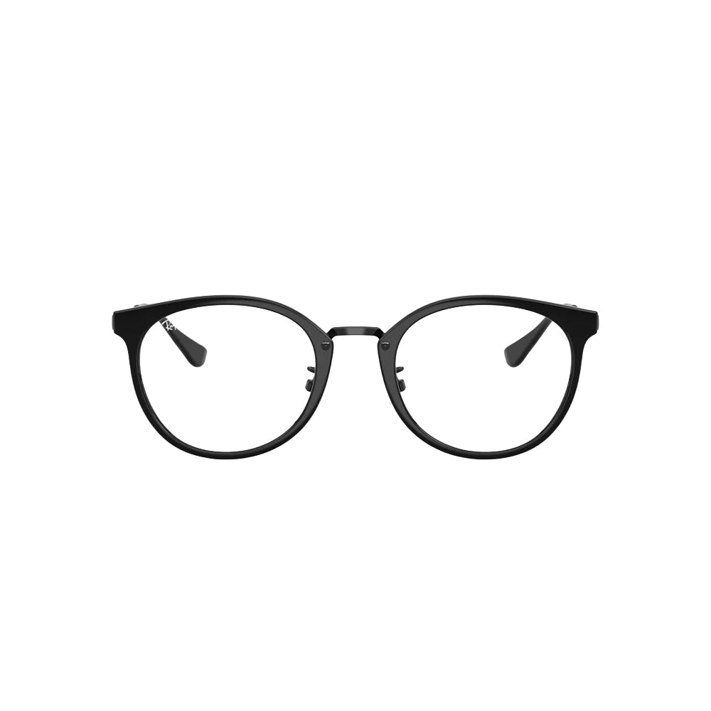 Ray-Ban RX7266D glasses in black, front view