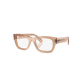 Ray-Ban RX7683V glasses in brown, 45° view