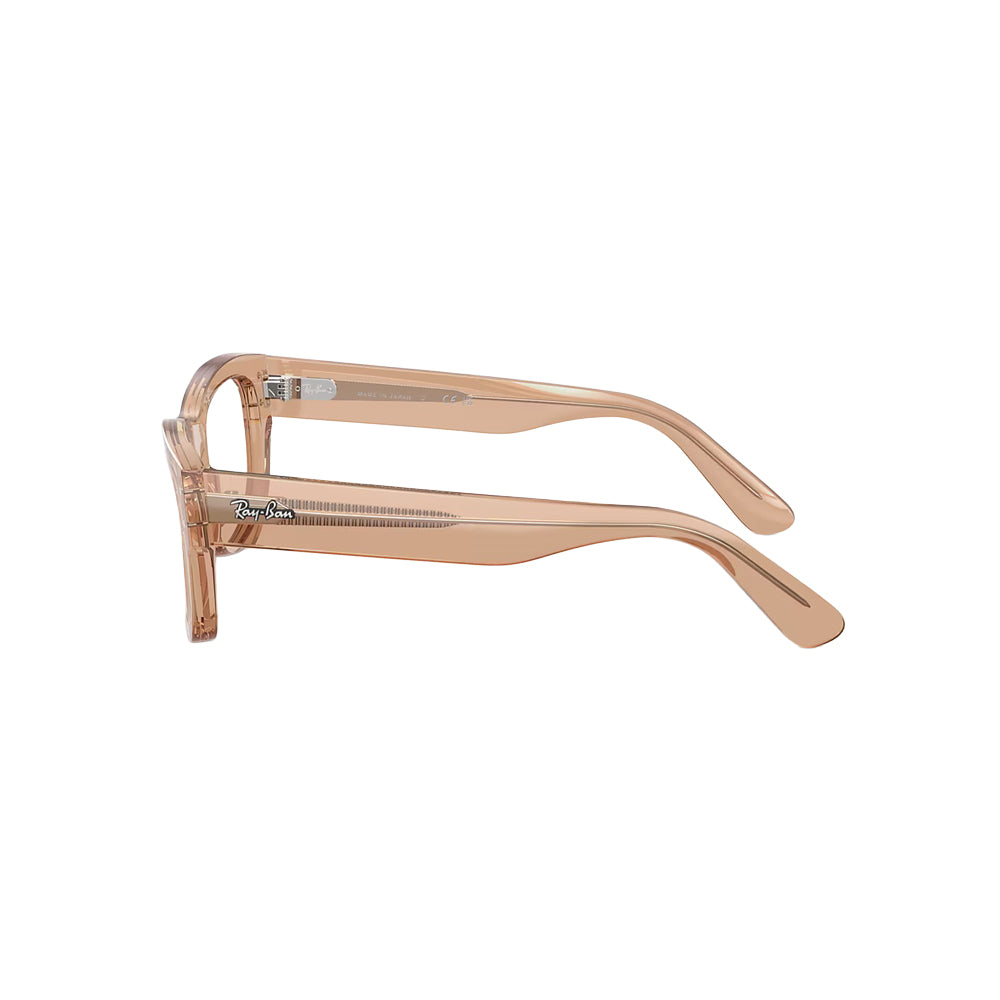Ray-Ban RX7683V glasses in brown, side view