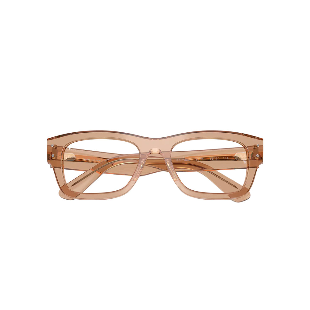 Ray-Ban RX7683V glasses in brown