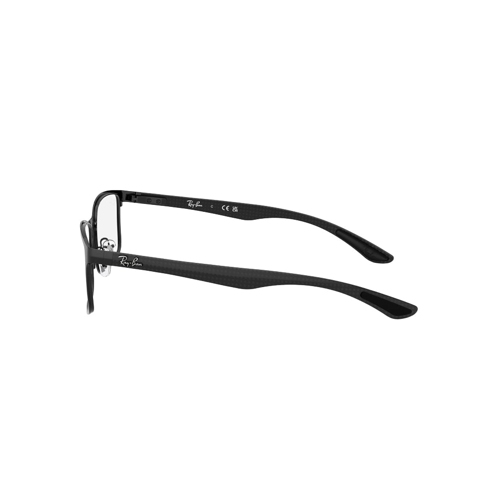 Ray-Ban RX8424 glasses in black, side view