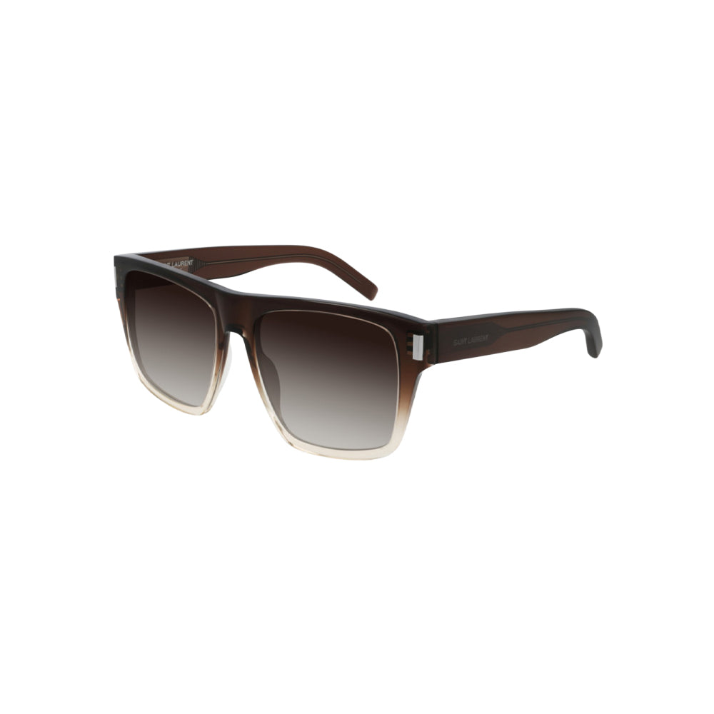 Saint Laurent SL 424 sunglasses in brown, 45° view